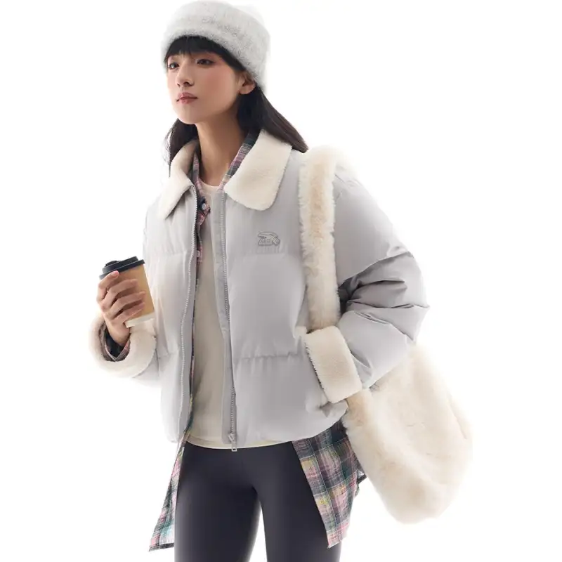 Anta Sports Life Collection Down Jacket Women's Cumulus Gray