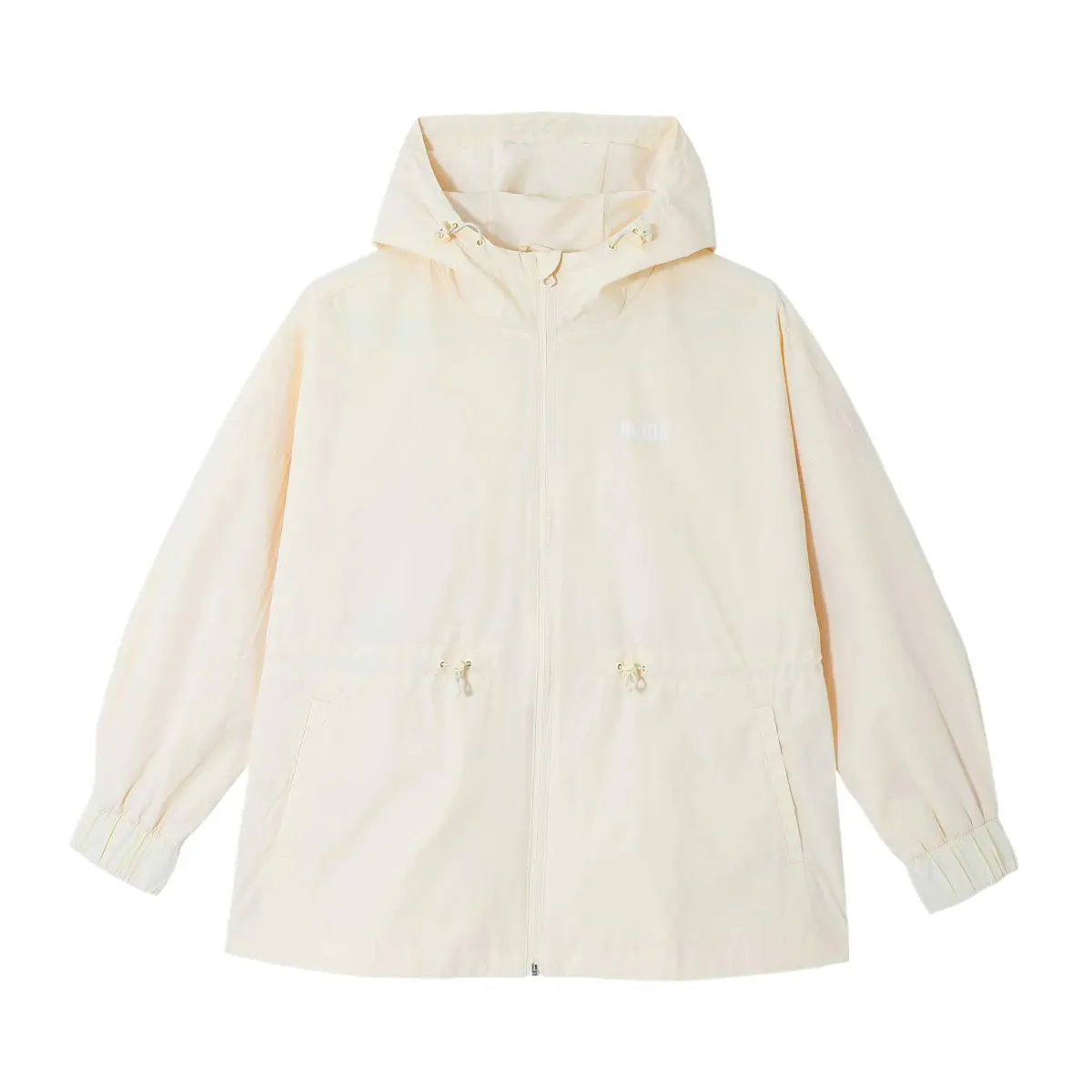 PUMA Jackets Women's Beige-33 Hooded Moderate Other