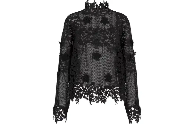 DIOR Shirts Women's Black Stand Collar Moderate Other