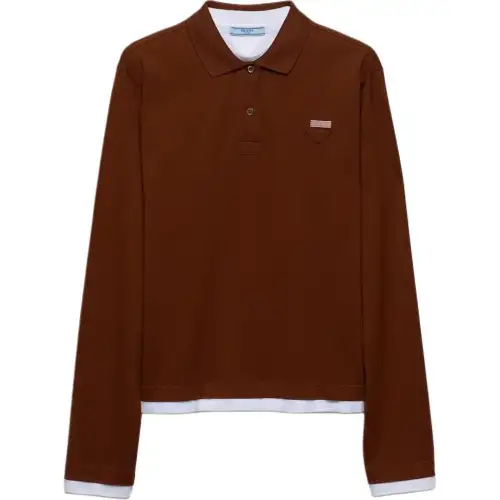 PRADA FW24 Polo Shirt Women's Red
