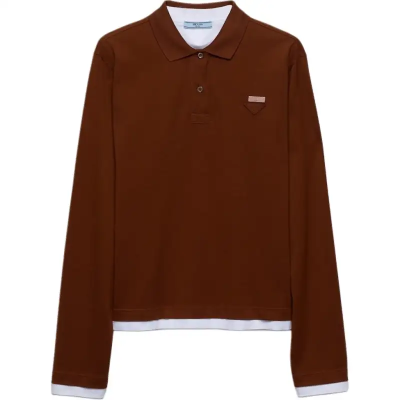 PRADA FW24 Polo Shirt Women's Red