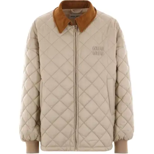 MIU MIU Zipped Quilted Jacket