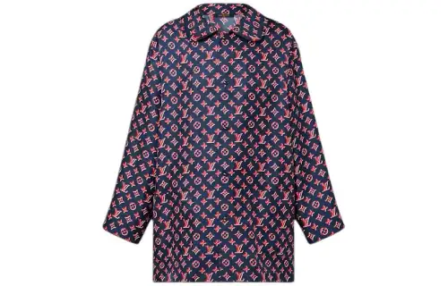 LOUIS VUITTON Tricolor Monogram Pajama Shirt