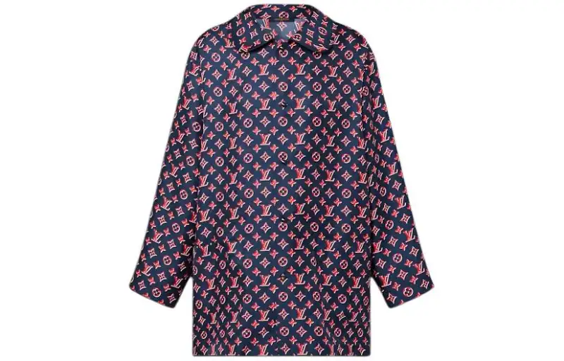 LOUIS VUITTON Tricolor Monogram Pajama Shirt