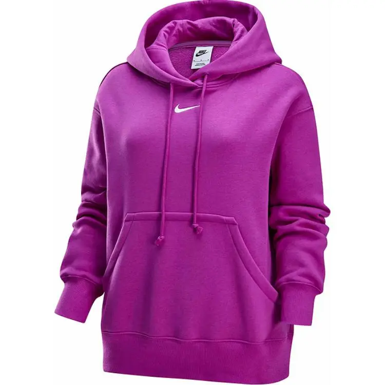 Nike Sweatshirts Women's Purple Hooded Moderate Regular