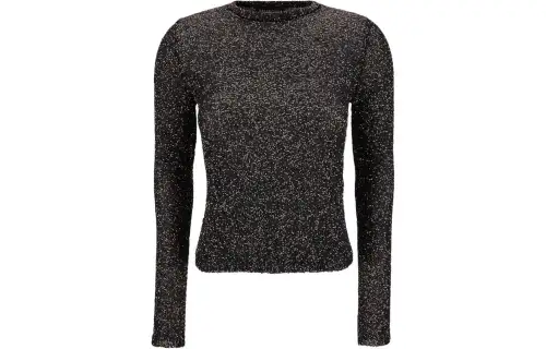 Balenciaga Sequin Embellished Long-Sleeved Knit Top