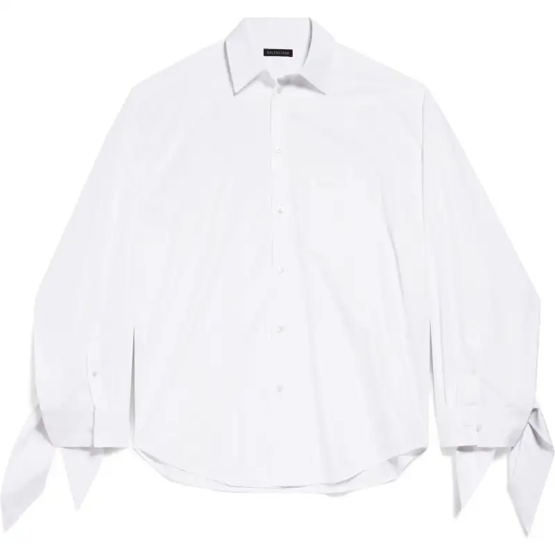 Balenciaga Knotted Cuff Blouse