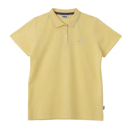 FILA Polo Shirts Women's Yellow Polo Collar Moderate Other