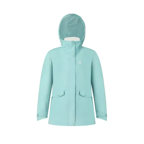 FILA Jacket Women's Gray Cyan Green