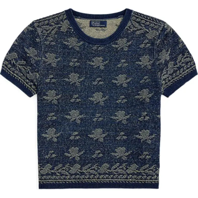 Polo Ralph Lauren Knitwear Straight Fit Short Version Women's Indigo