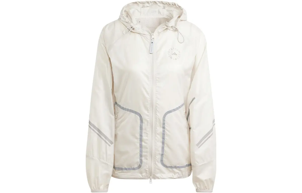 Adidas X Stella McCartney Jackets Women's Ecru Hooded Moderate Other