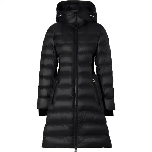 Burberry Jackets Women's Black Hooded Moderate Other
