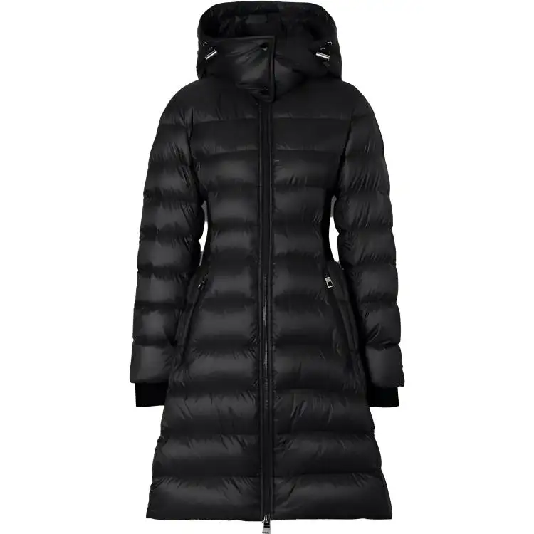 Burberry Jackets Women's Black Hooded Moderate Other