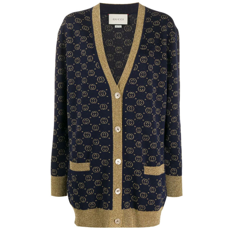 Женская кофта Gucci V (синяя)