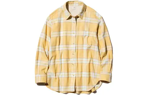 UNIQLO Shirt Women's Light Yellow