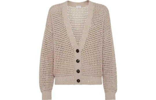 Brunello Cucinelli V-Neck Knitted Cardigan