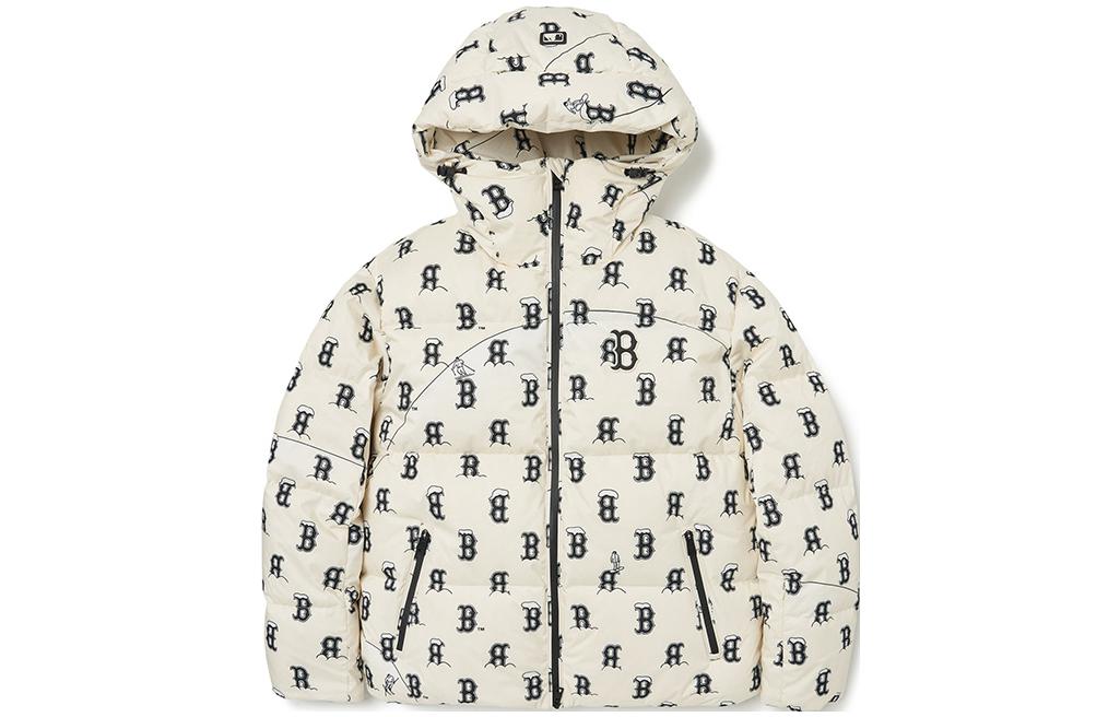 Женский пуховик MLB FW22 (кремовый)