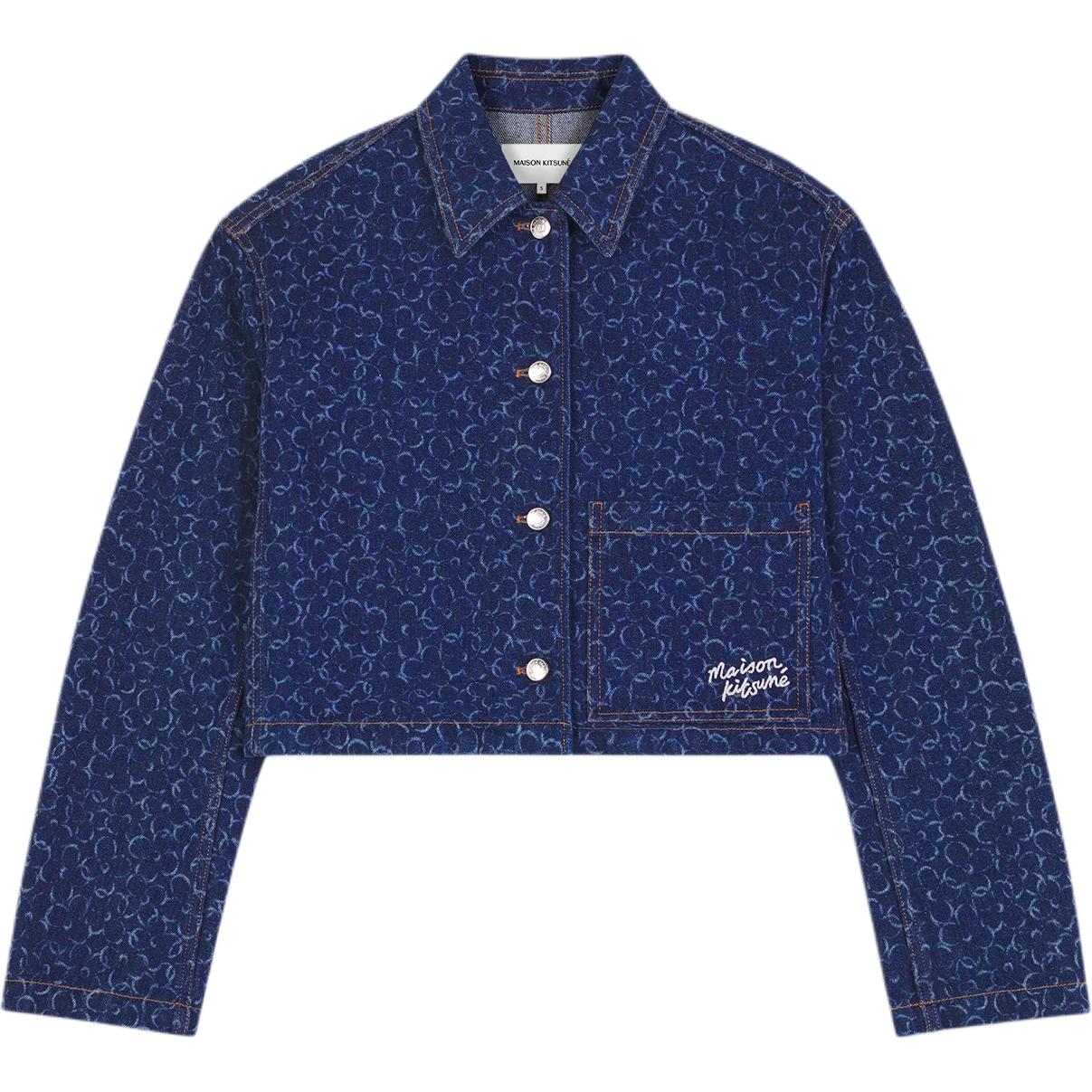 Женская куртка Maison Kitsune SS24 (синяя)