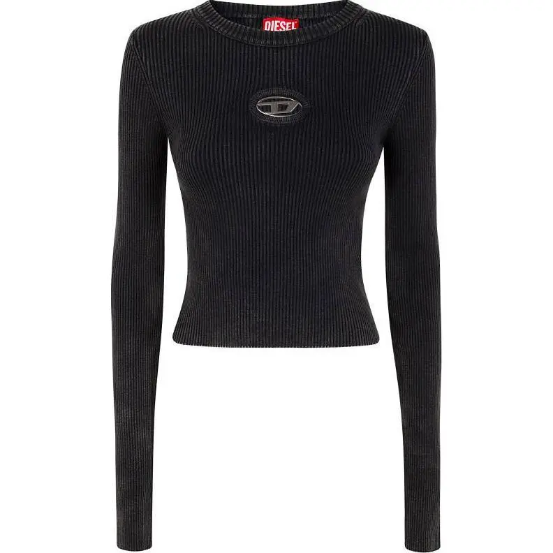 Diesel Logo Plaque Crewneck Top