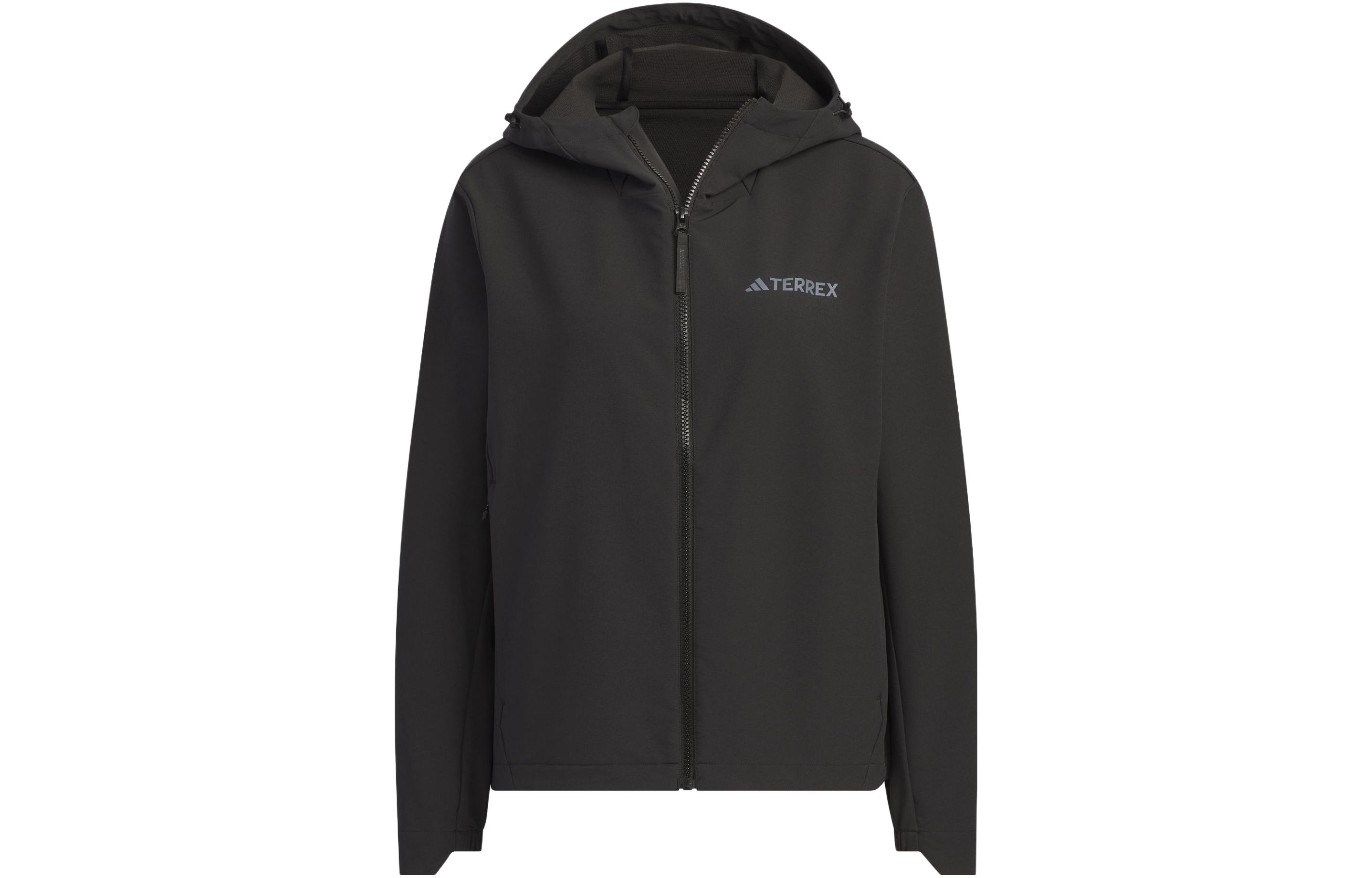 Женская куртка adidas Brushed Shell Jacket (черная)