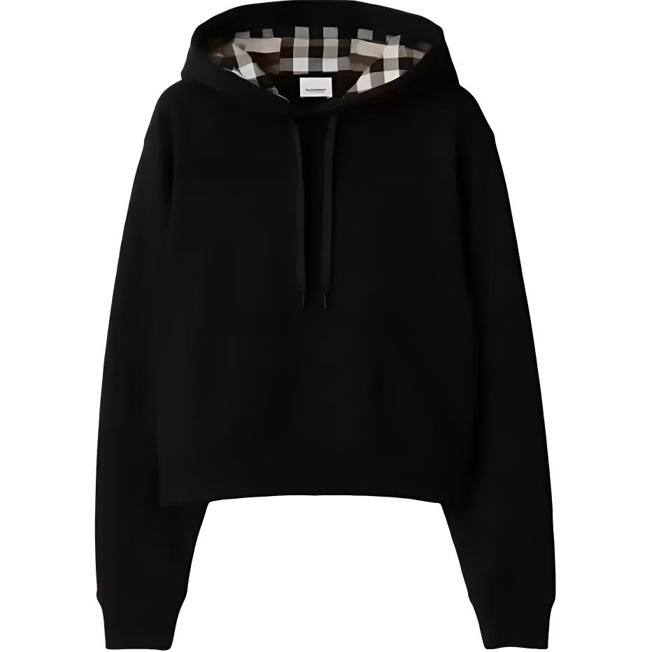 Женское худи Burberry Hoodie (черное)