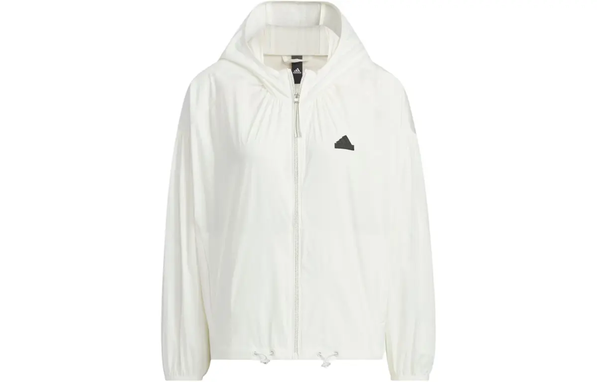 Adidas Windbreaker Jackets & Coats Women's Jade White