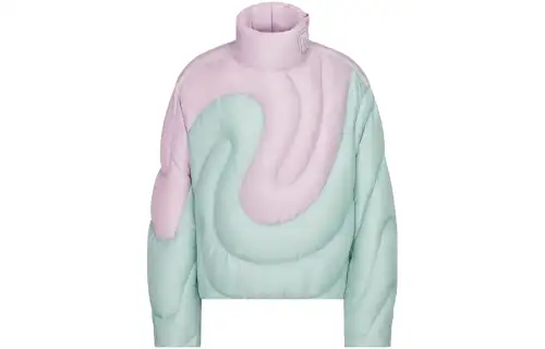 DIOR Jackets Women's Green Stand Collar Moderate Other