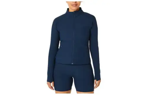 Asics Rib Jacket Jackets & Coats Women's Marine Blue