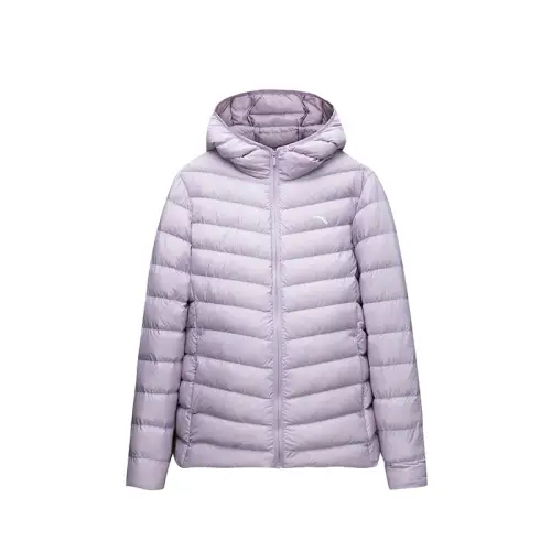 Anta Variety Training Collection Down Jacket Women's Wisteria Flower Purple