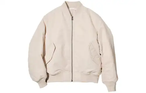 UNIQLO Jackets Women's Ivory Crew Neck Moderate Pilot