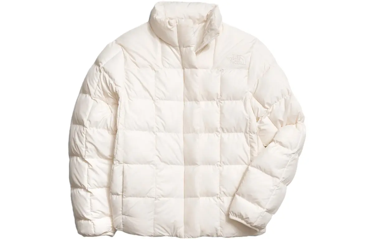 THE NORTH FACE Jackets Women's White Stand Collar Moderate Nipped-in Waist