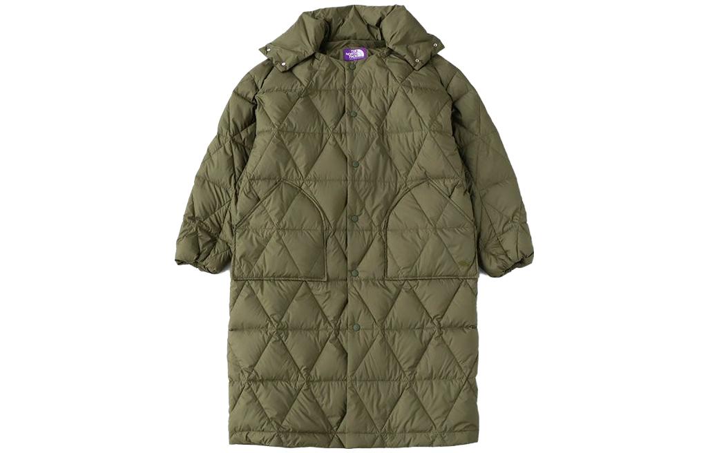 Женская куртка The North Face Purple Label Long Jacket (оливковая)
