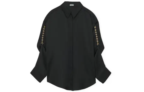 LOEWE Short-sleeve Silk Shirt