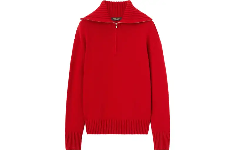 Loro Piana Parksville Pullover Knitwear Women's Red