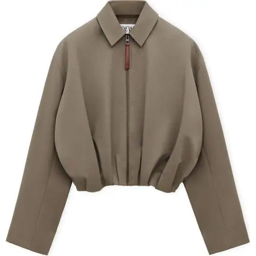 LOEWE SS25 Jackets & Coats Women's Khaki Brown