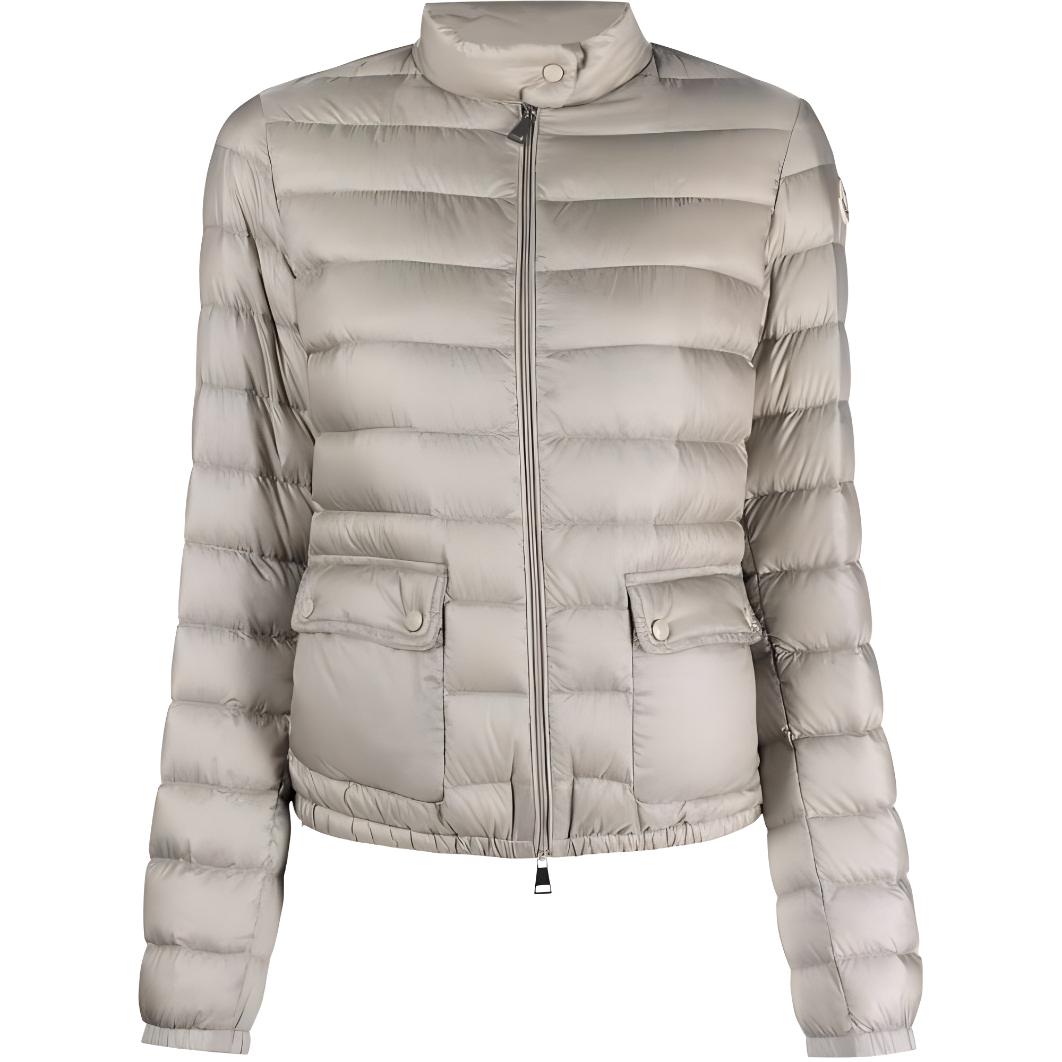 Женский пуховик Moncler Lans (серый)