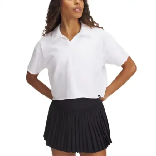 Under Armour Icon Terry Polo Shirt Women's White