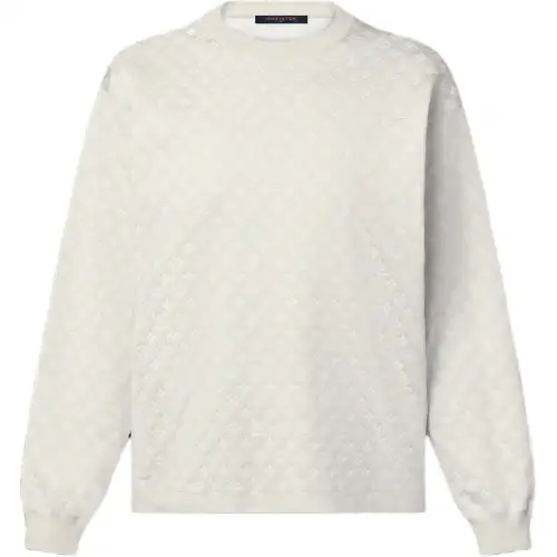 Lv Monogram Jacquard Sweater