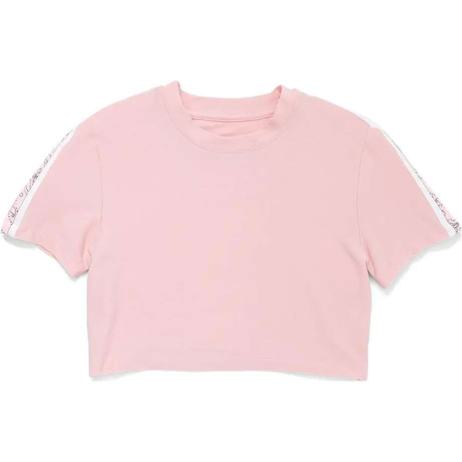 Converse T-Shirts Women's Pink Crew Neck Moderate