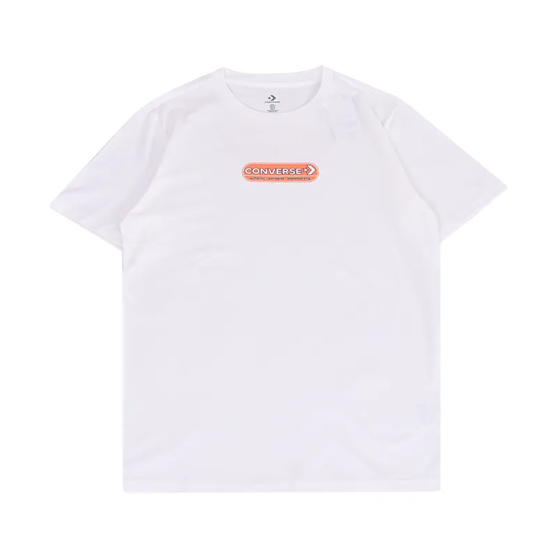 Converse T-Shirts Women's White Crew Neck Moderate Straight Fit