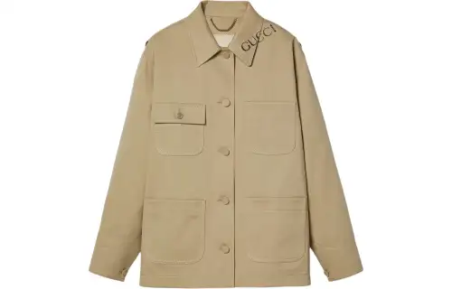 Gucci logo patch-pocket jacket