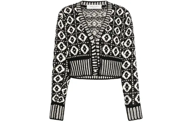 Golden Goose jacquard-pattern wool cardigan