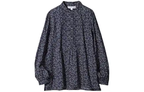 UNIQLO X INES DE LA FRESSANGE UNIQLO X Ines De La Fressange Shirts Women's Navy Blue Stand Collar Moderate Other