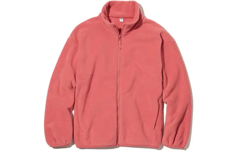 UNIQLO Jackets Women's Peach Pink Crew Neck Moderate Other