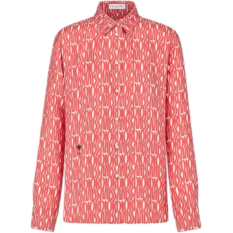 DIOR Shirts Women's Coral Lapel Moderate