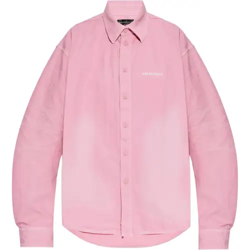 Balenciaga logo-embroidered shirt