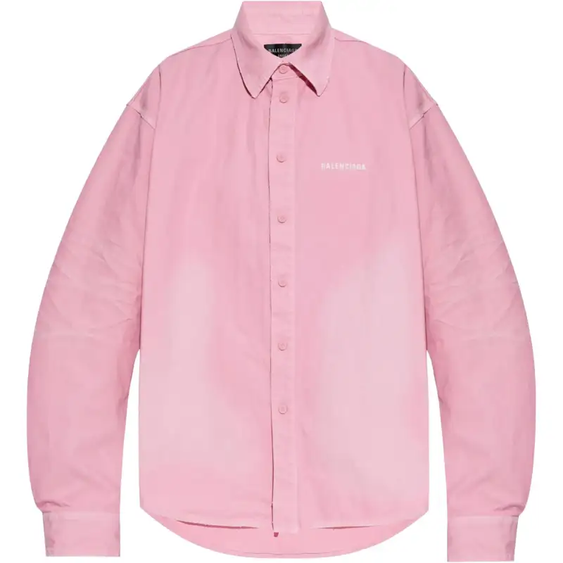 Balenciaga logo-embroidered shirt