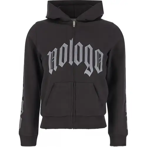 Balenciaga Nologo Zip Up Hoodie