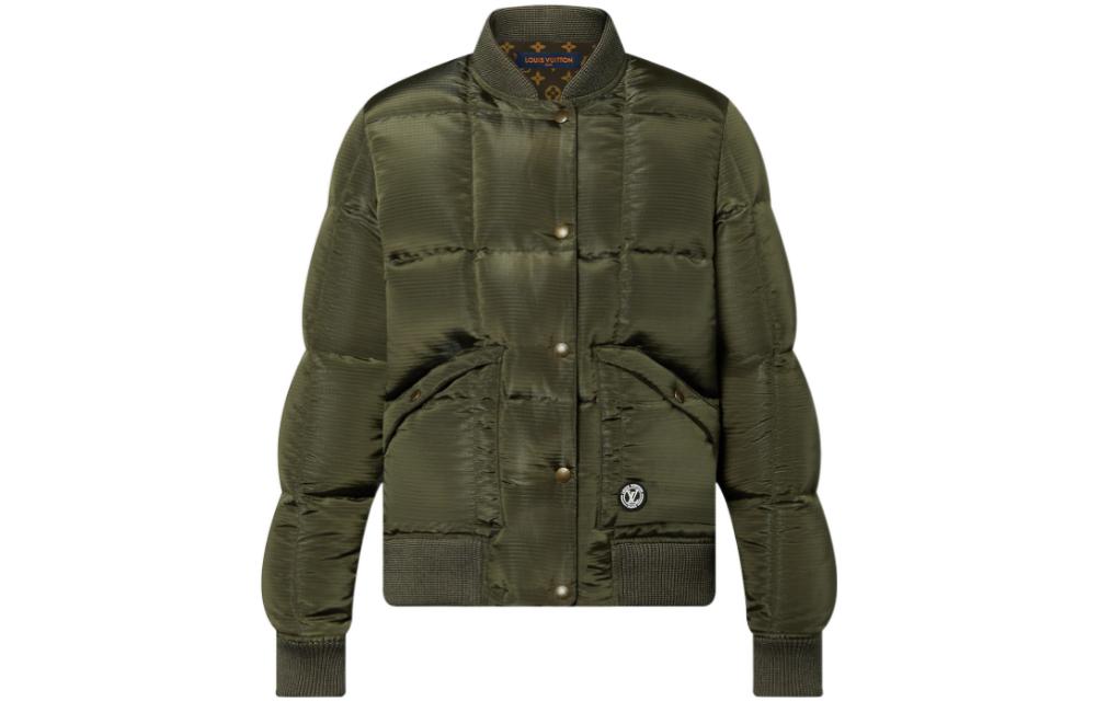 LOUIS VUITTON Padded Nylon Bomber Jacket
