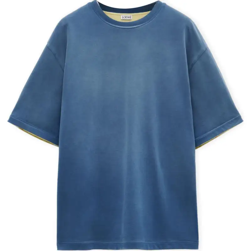 LOEWE T Shirts Women's Blue Crew Neck Moderate Straight Fit